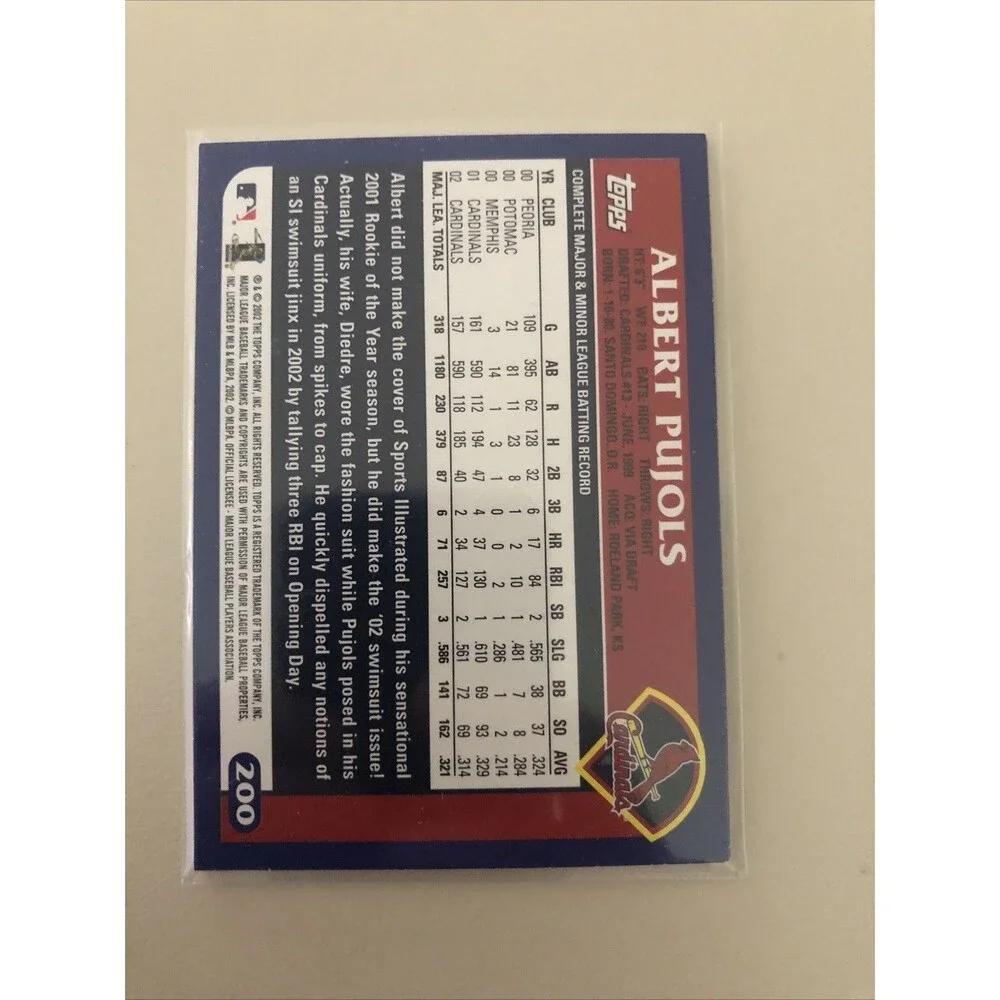 Topps albert pujols